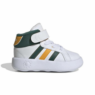 adidas阿迪达斯2025冬男婴童加绒保暖高帮魔术贴软底跑步鞋 JP8886