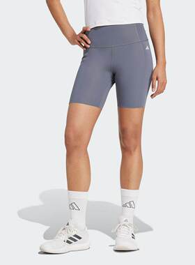 adidas阿迪达斯2025夏「OPTIME超感绷带」短裤女健身紧身裤JZ4345