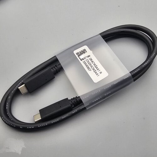 适用于全功能双type-c数据线 5A 100W快充 USB3.2 20Gbps传输投屏