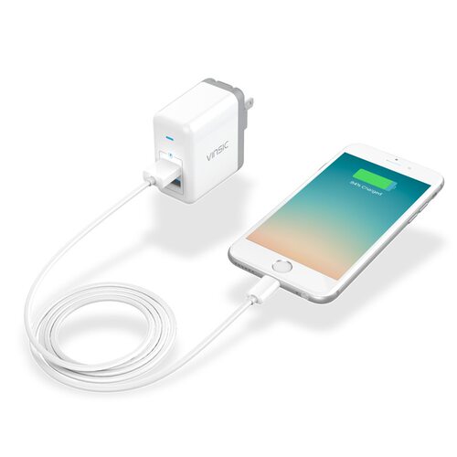 出口美亚品牌 usb双口5V4.8A充电器12W*2快充iphone ipad通用