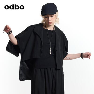 odbo休闲风宽松短外套小众设计感