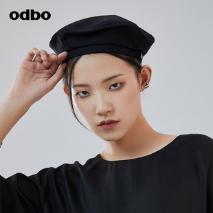 复古贝雷帽女新款 时尚 欧迪比欧原创设计法式 odbo 百搭帽子