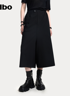 odbo/欧迪比欧裙裤女2025新款春夏百搭高级感裤子原创设计阔腿裤