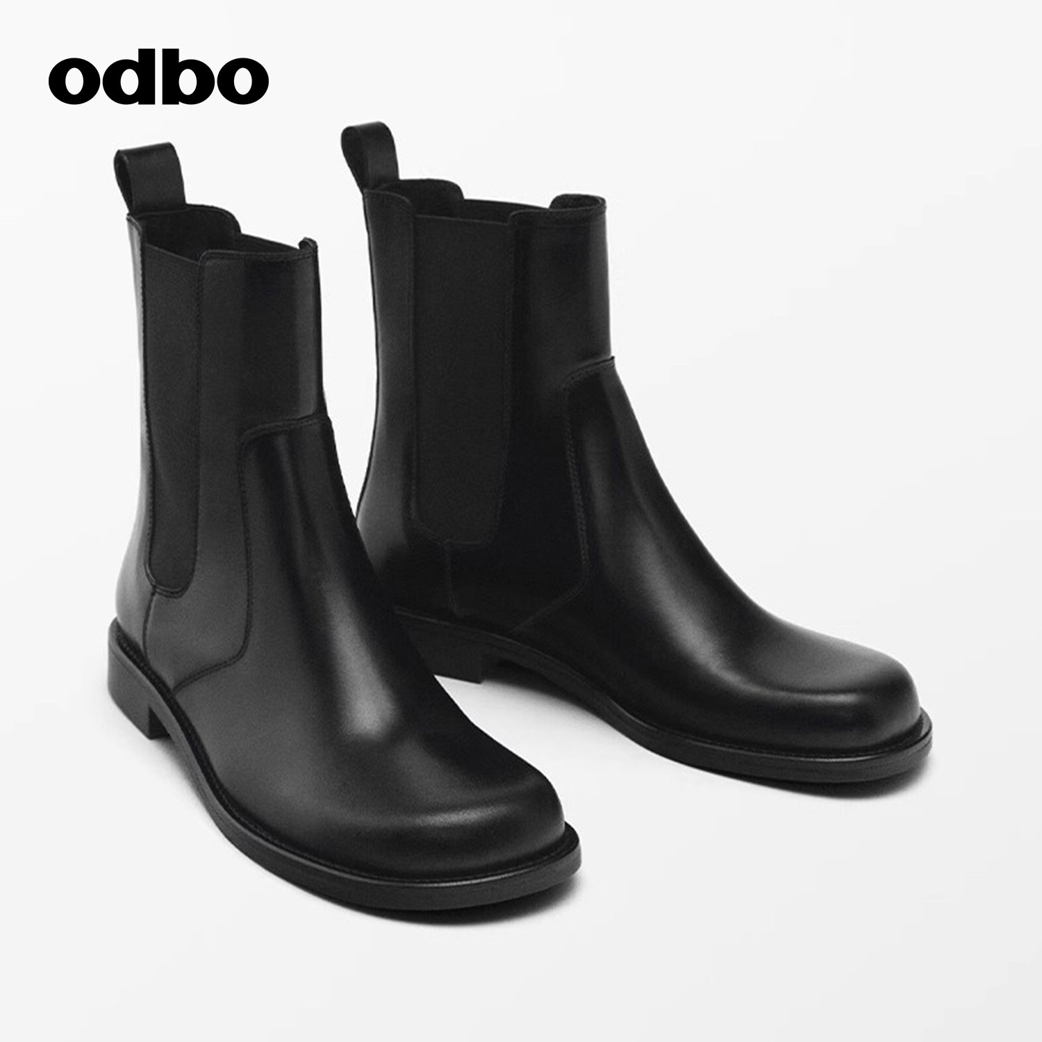 odbo/欧迪比欧靴子秋女士时时装靴