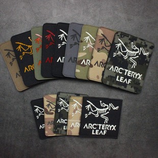 军鸟冲锋衣贴臂章激光雕刻反光夜光刺绣魔术贴章户外战术徽章