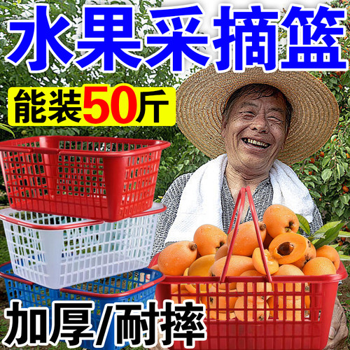 厂家批发采摘篮加厚偏重水果篮