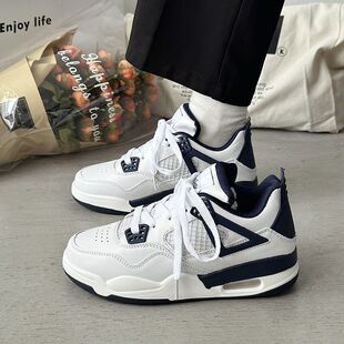 小白男鞋春季潮牌高级感休闲百搭板鞋青少年增高网红爆款运动潮鞋
