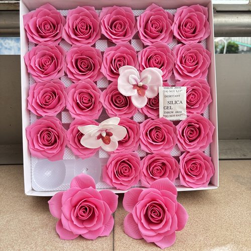 曼塔香皂玫瑰花头永生花礼品