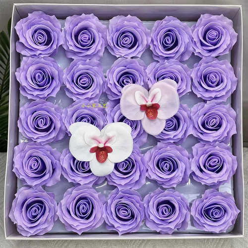 曼塔香皂玫瑰花头永生花礼品