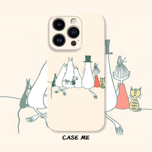 姆明一家适用iphone16/15pro苹果13/14Promax华为P70/P60/mate70/nova13/荣耀300/magic7小米17moomin手机壳