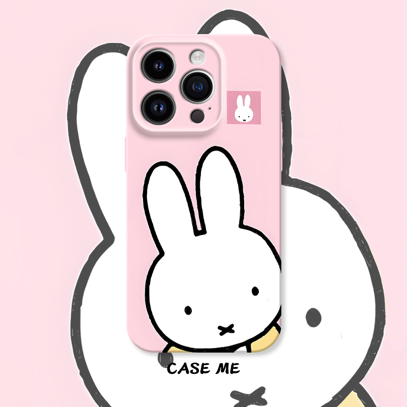 适用iphone16/15pro苹果13/14Promax华为P70/MATE70/vivoS20/x200/oppofindx8/x7小米15/14/13可爱白兔手机壳