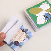 便利贴彩色简约学生便签纸可撕荧光多色便马卡龙透明便利贴