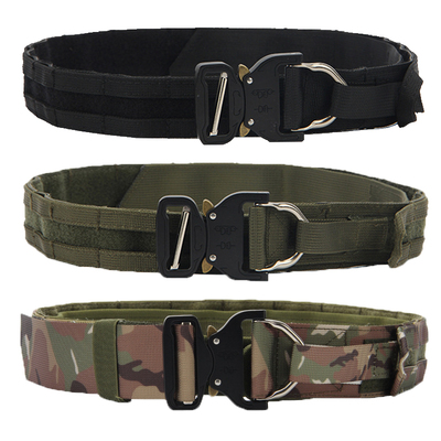 战术腰封浪人腰带眼镜蛇金属扣件配魔术贴内腰带molle系统多功能