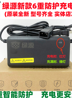 绿源电动车充电器原装铅酸电瓶车充电器48V60V72V20E30E40E-T2T4T