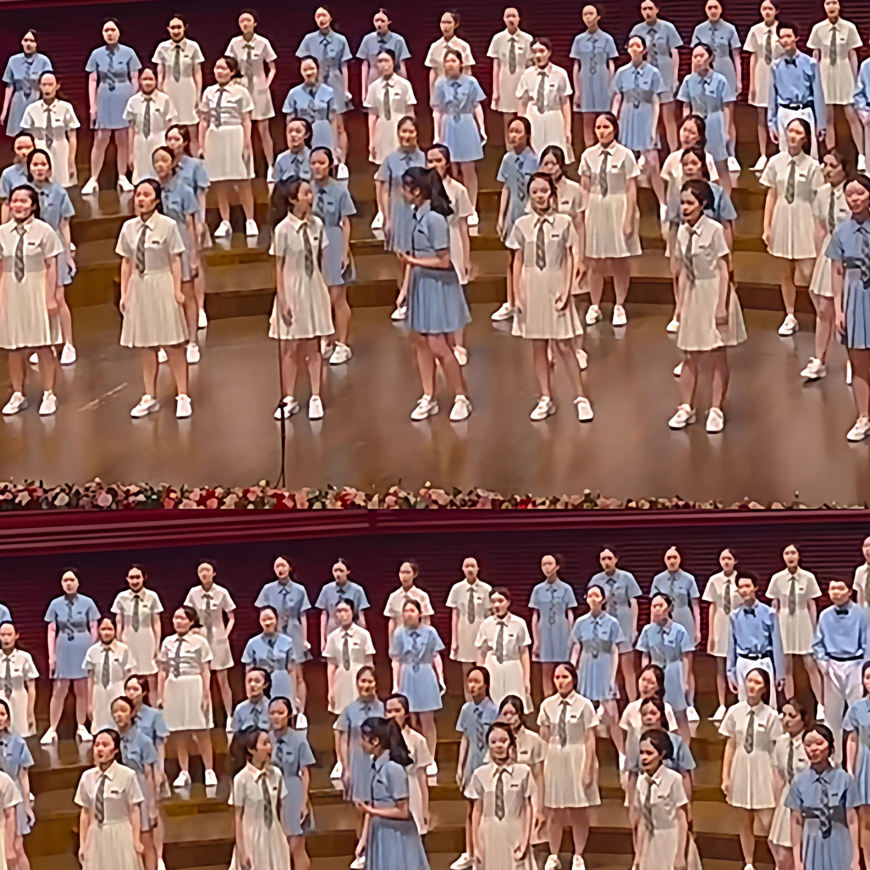 儿童合唱团演出服中小学生初中学院风合唱朗诵队比赛服装表演礼服