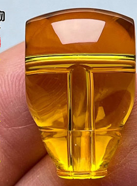 天然金珀手工三通螺纹苏工瓶盖一体佛头无烤色无胶佛珠手串配饰