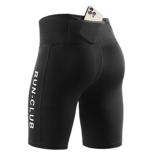 压缩裤男跑步速干紧身运动短裤高弹健身马拉松五分训练手机口袋夏