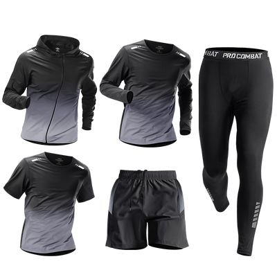 运动套装男健身衣服跑步速干衣