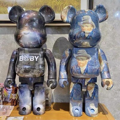 bearbrick400%积木熊梵高手办