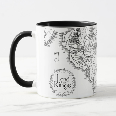 中土世界地图马克杯魔戒指环王The Lord Of Rings Map喝水杯礼物