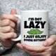 Not Nothing不是懒惰是享受悠闲陶瓷马克杯水杯 Doing Lazy Enjoy