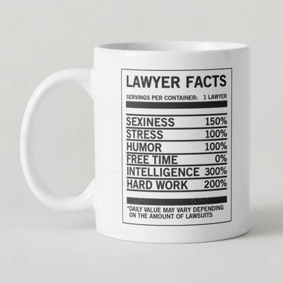 Lawyer Facts Funny Cool Attorney律师马克杯法学院政法送礼物