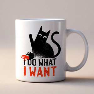 I Do What I Want 为所欲为陶瓷马克杯水杯杯子趣味办公室礼物