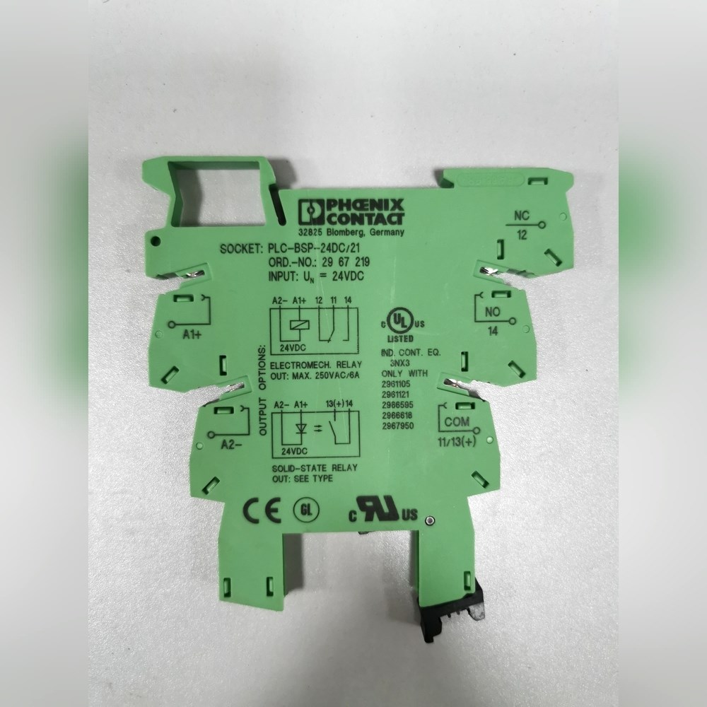 菲尼克斯继电器底座PLC-BSP-24DC21 议价