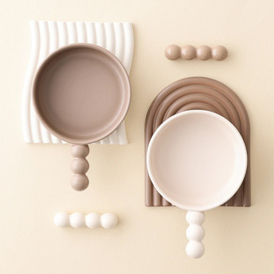 日本francfranc带把手烤箱可用碗隔热垫锅垫