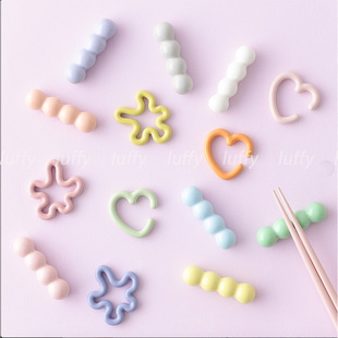 日本francfranc创意小清新花朵爱心陶瓷筷子托筷架