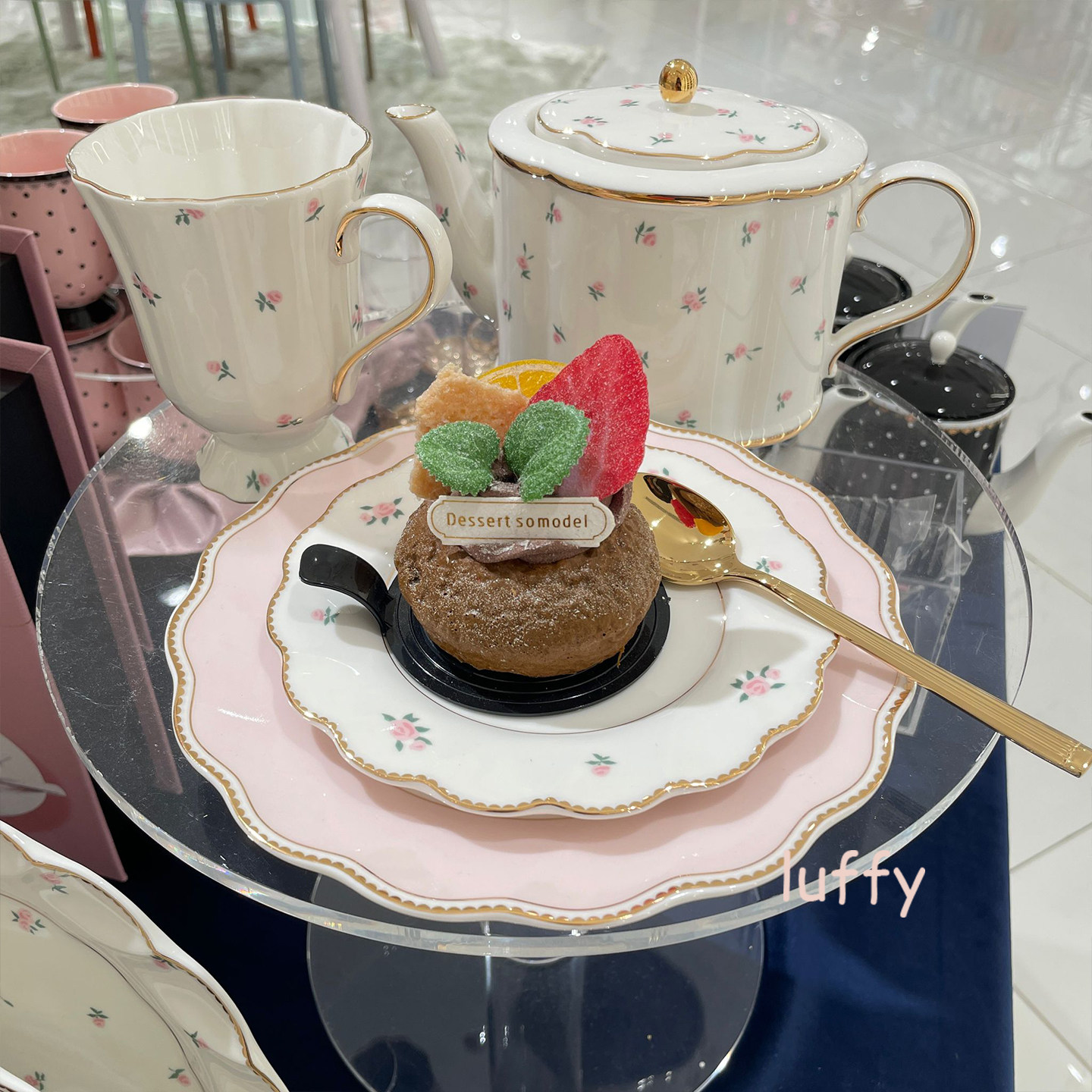 日本francfranc小清新花朵马克杯茶壶茶杯咖啡杯点心盘下午茶茶具