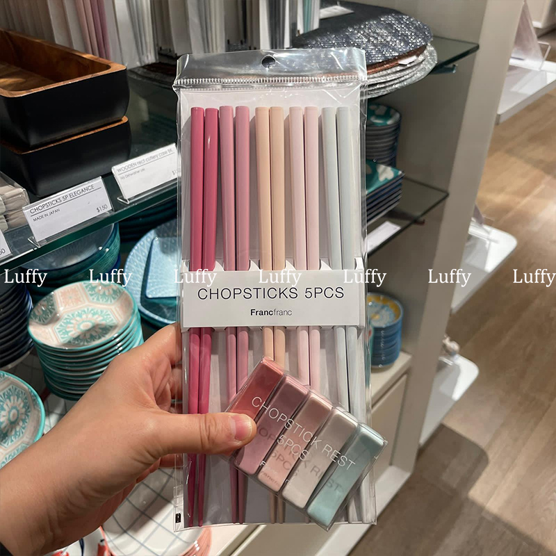 日本francfranc彩色木筷子