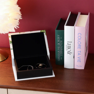 日本francfranc经典书外型收纳盒桌面收纳盒首饰收纳