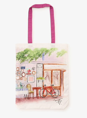 日本afternoontea插画师 Miyo Tsuchiya合作款手提袋托特包