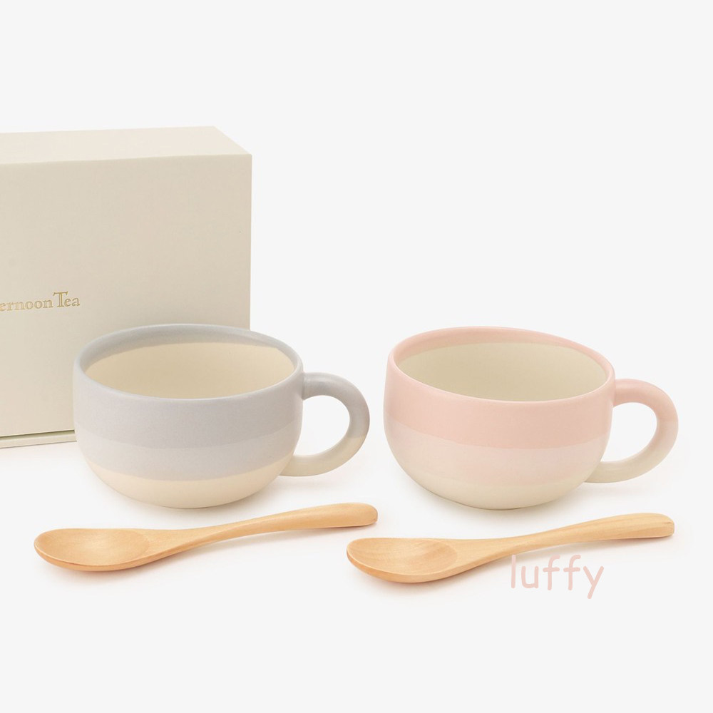 预定 日本afternoontea下午茶陶瓷汤杯对杯新婚礼物