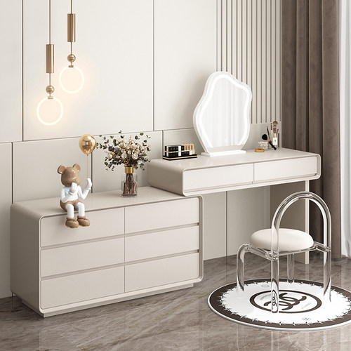 烤漆实木极简梳妆台大户型卧室