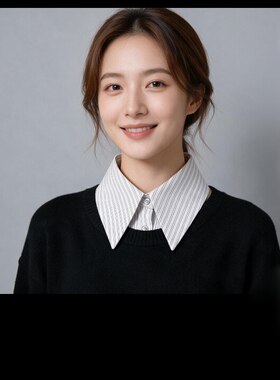春秋内搭假领子女百搭大翻领