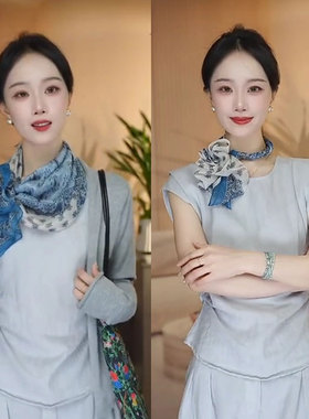 2025夏季丝巾女薄款西丽纱70方巾百搭防晒披肩两用围巾小众设计感