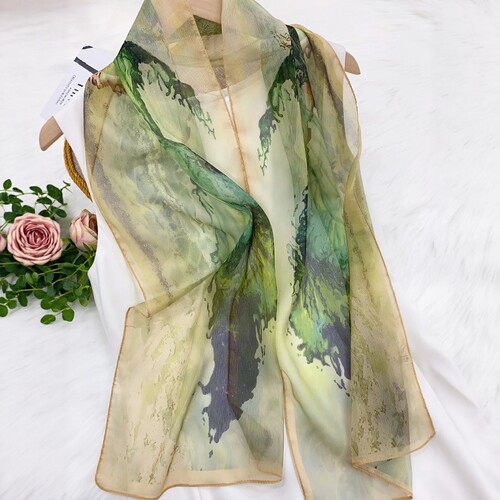 140*35CM丝巾夏季防晒女士长巾