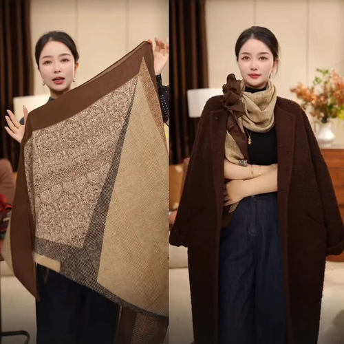 老钱风105X105民族风大方巾凡尘