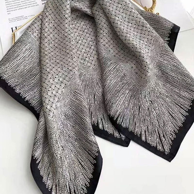 小香风90*90方巾丽景缎丝巾