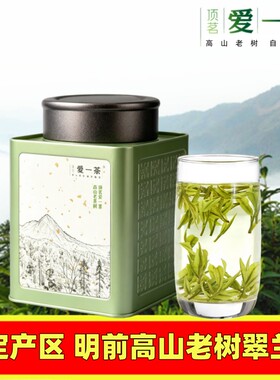岳西明前高山老树翠兰绿茶送罐
