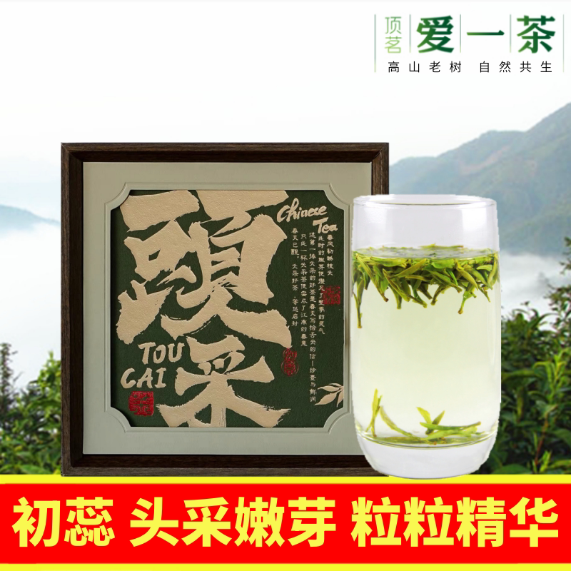 初蕊岳西翠兰头采开园茶绿茶礼盒
