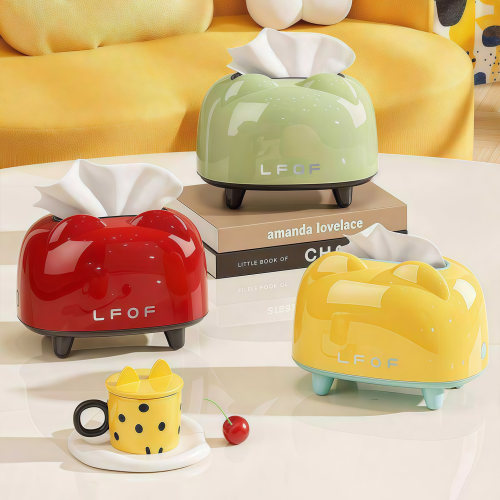 多巴胺弹簧桌面纸巾盒大容量