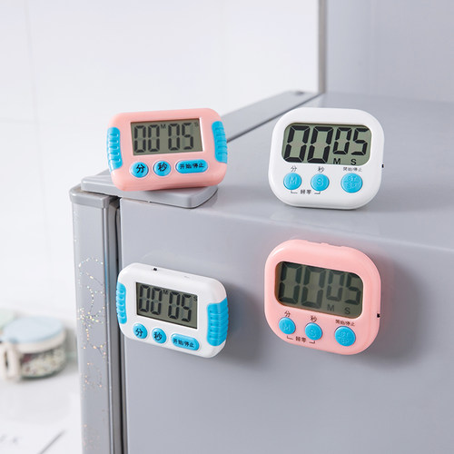 厨房定时器提醒器小闹钟记时器家用创意倒计时电子秒表学生计时器-封面