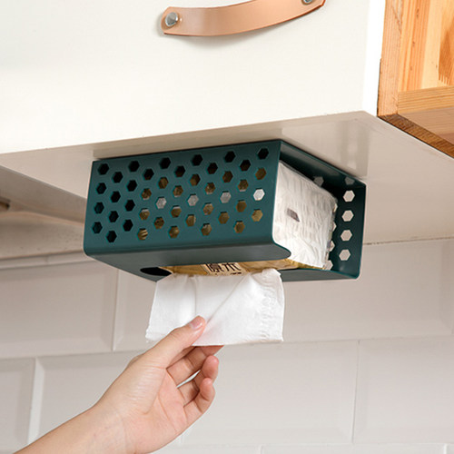 免打孔纸巾盒卫生纸置物架收纳盒