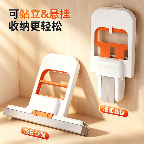迷你手持免手洗吸水胶棉拖把
