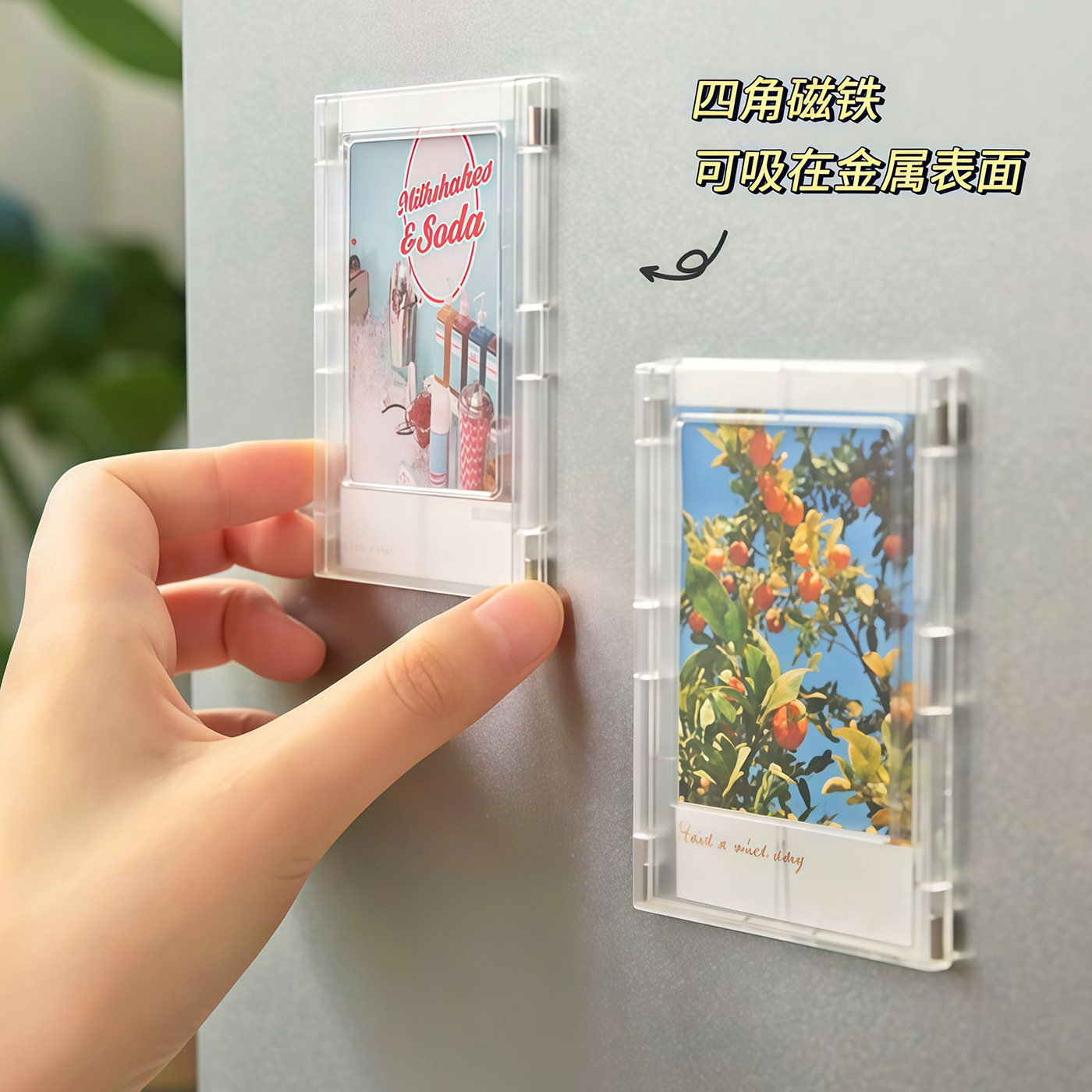 拍立得3寸照片磁吸冰箱贴图片