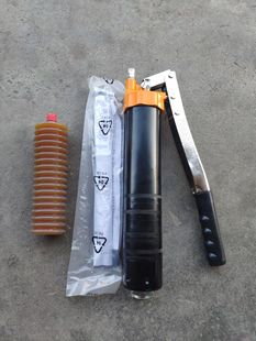 新源轮式挖掘机配件大全液压机械轮胎75挖机正品不脏手双杆黄油枪