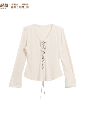 记忆的起点V领针织衫70AC38627